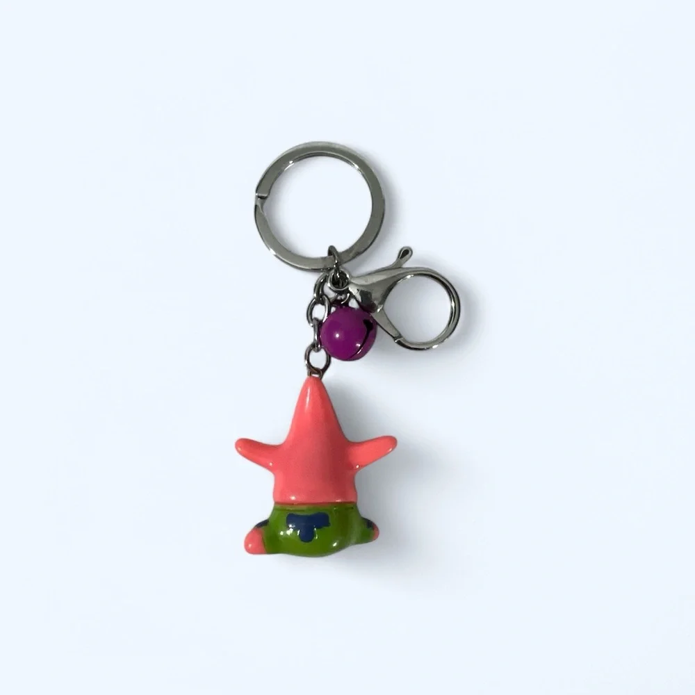 Kids Cartoon‎ Character Keychain - Pink and Green